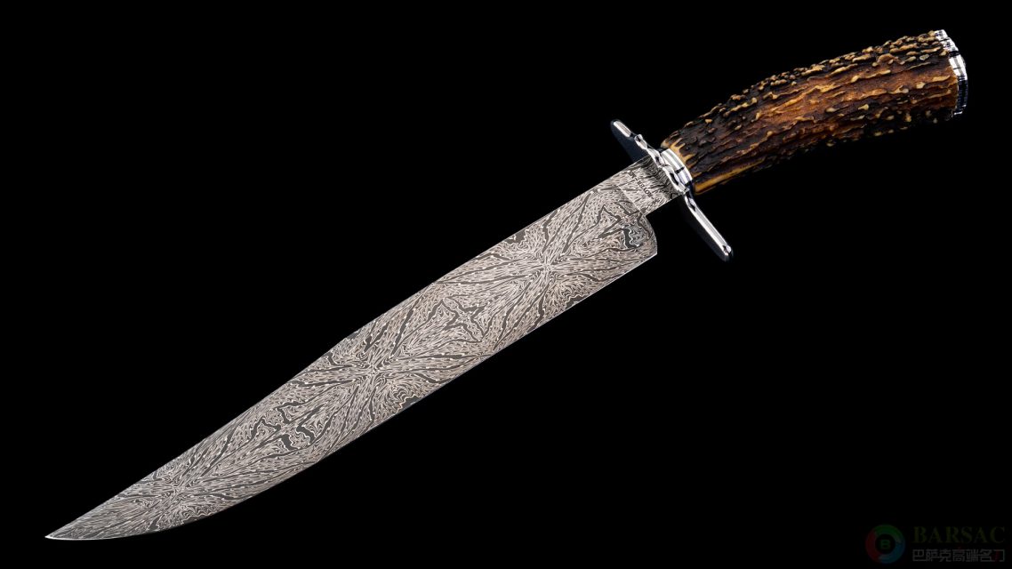 炙手可热的MS大师凯尔·罗耶大马士革星爆博伊– 巴萨克高端名刀–国内最大